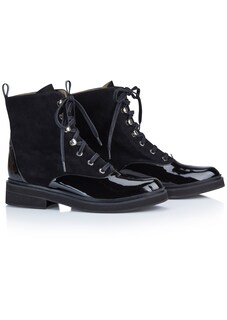 Schnür-Boots in edlem Leder-Mix thumbnail 1