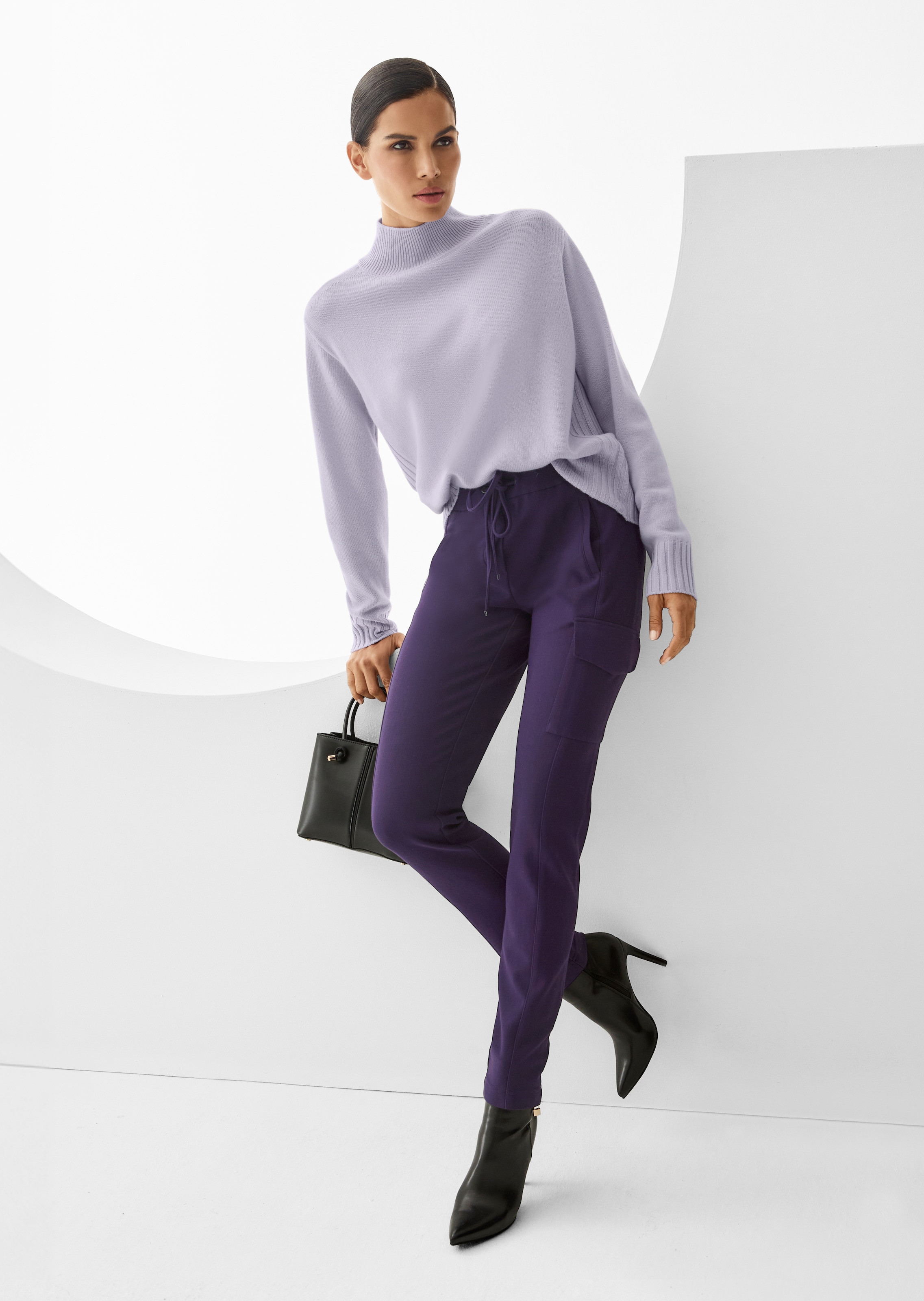 Jersey-Hose mit Piqué-Struktur