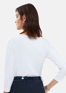 Shirt mit drapiertem Wasserfallausschnitt thumbnail 4