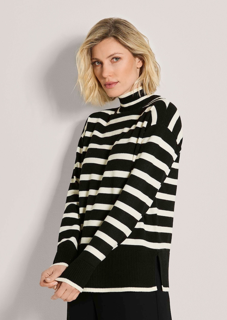 Pullover met opstaande kraag