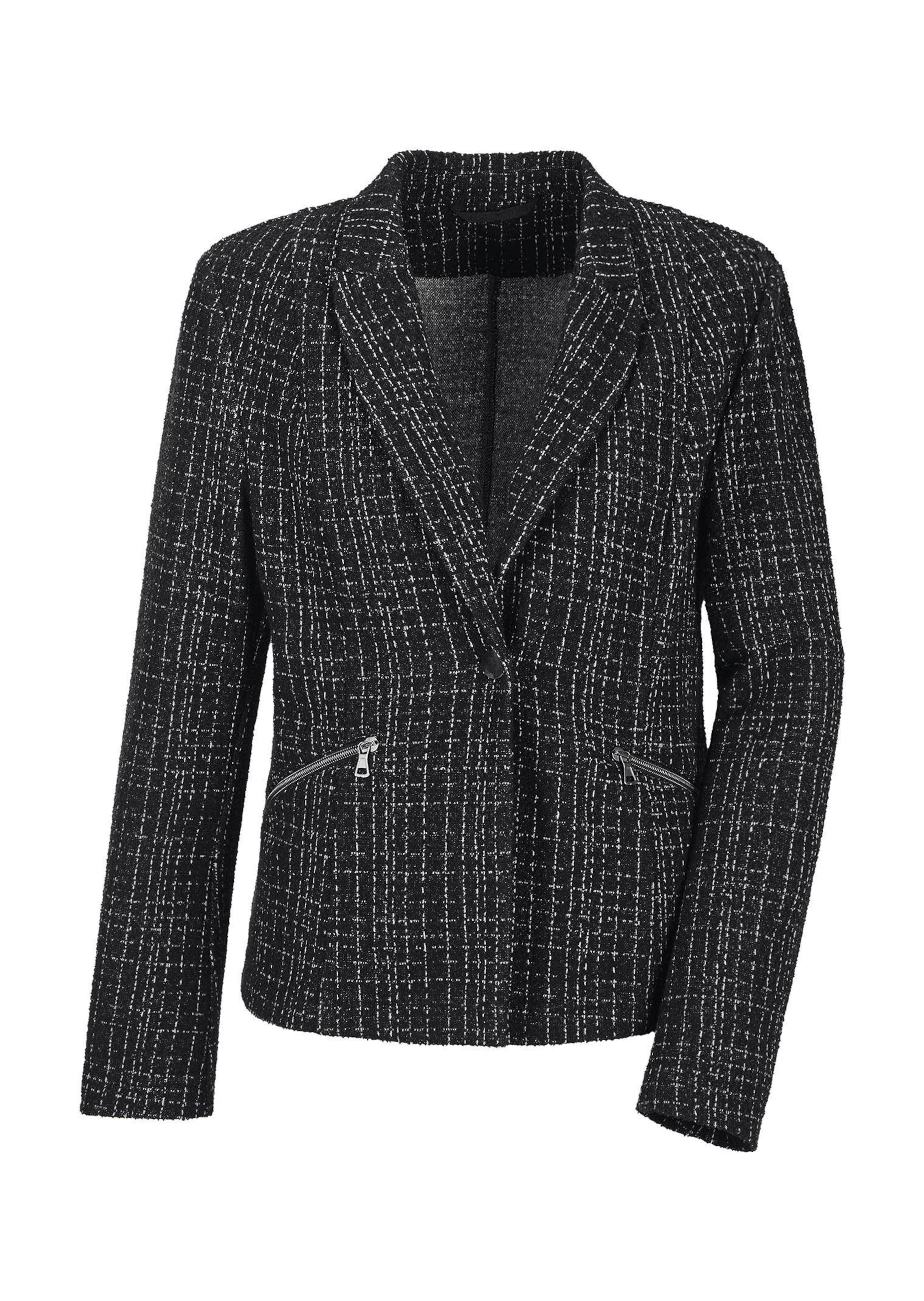 Blazer en jersey, aspect tweed