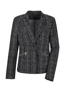 Jersey blazer in tweedlook thumbnail 6