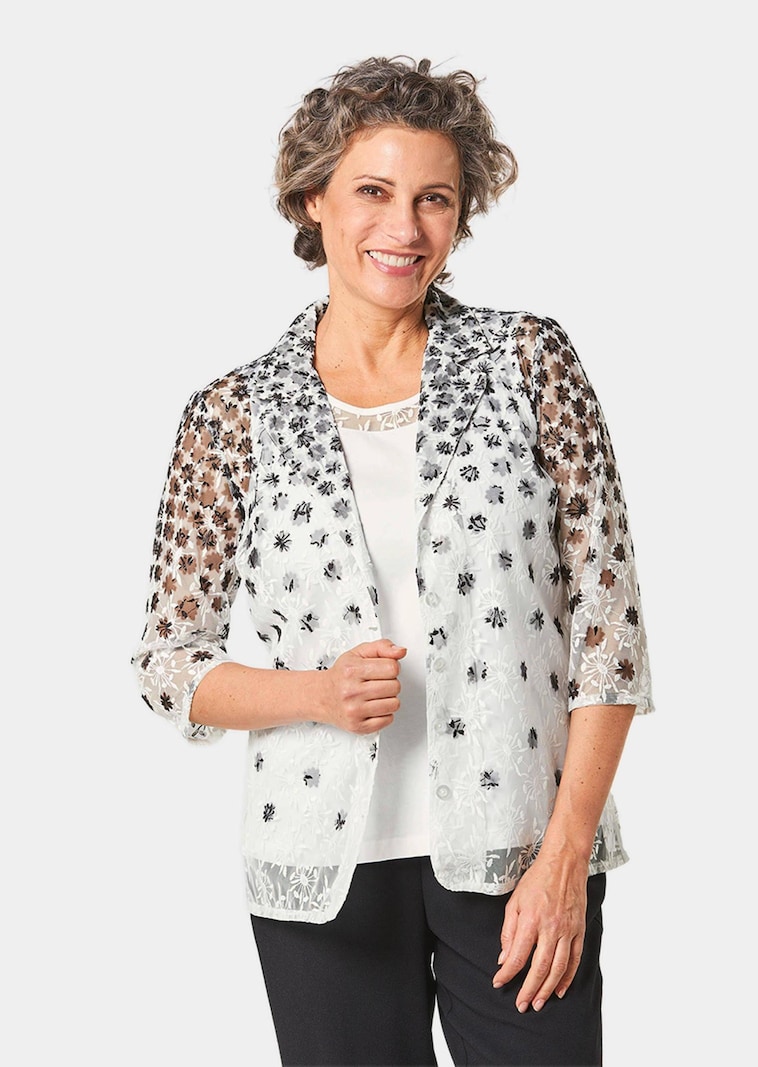 Aantrekkelijke kanten blouse en jersey topje