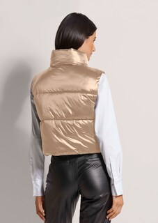 Gilet matelassé court style métallisé thumbnail 4