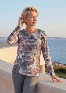 T-shirt en tricot imprimé thumbnail 7