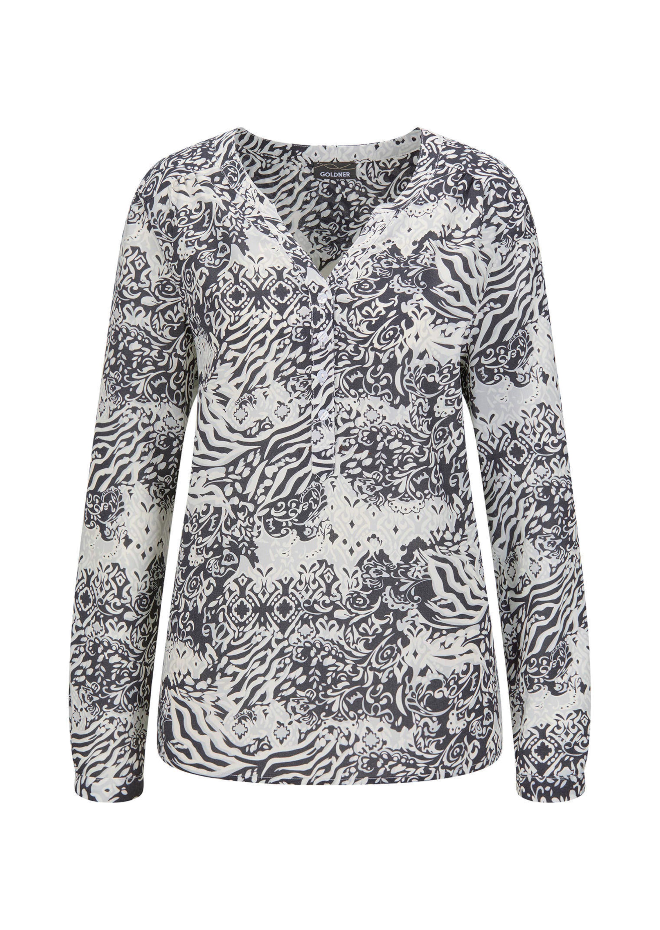 Druckbluse im Unikat-Print