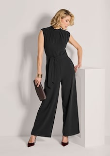 Ärmelloser Jumpsuit mit Bindeband thumbnail 4