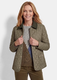 Leichte Steppjacke mit Kontrastkragen thumbnail 1