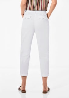 Pantalon chino LOUISA ultra-doux, en longueur cheville thumbnail 4