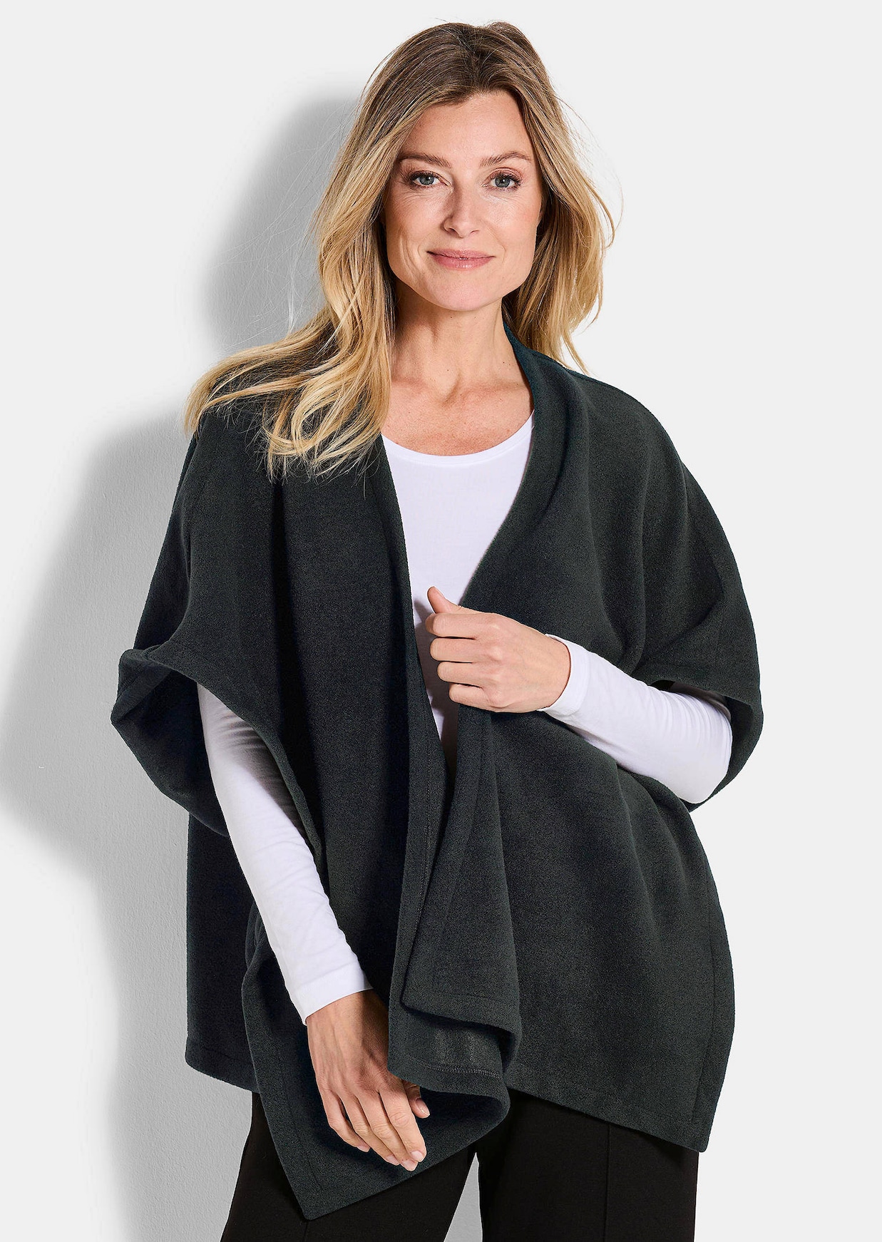 Poncho van fleece