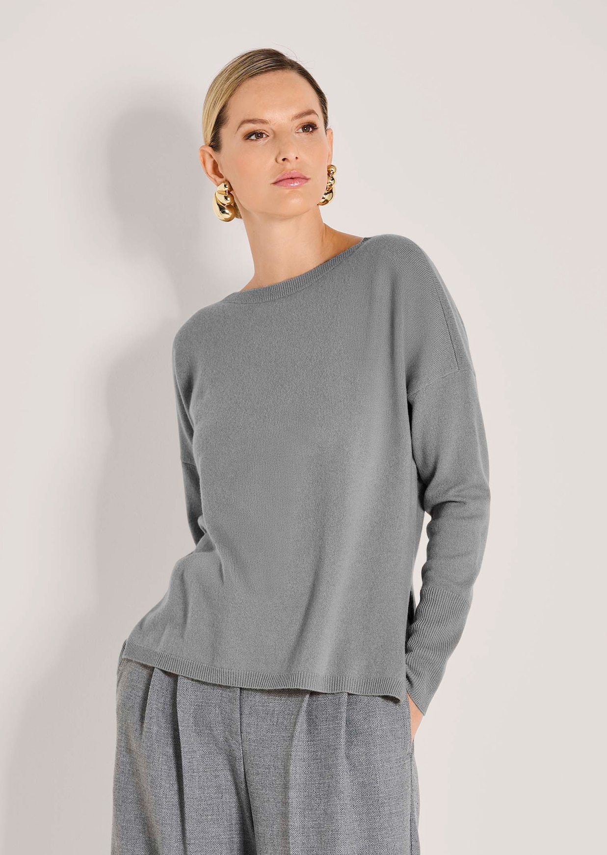 Feinstrick-Pullover aus reinem Kaschmir