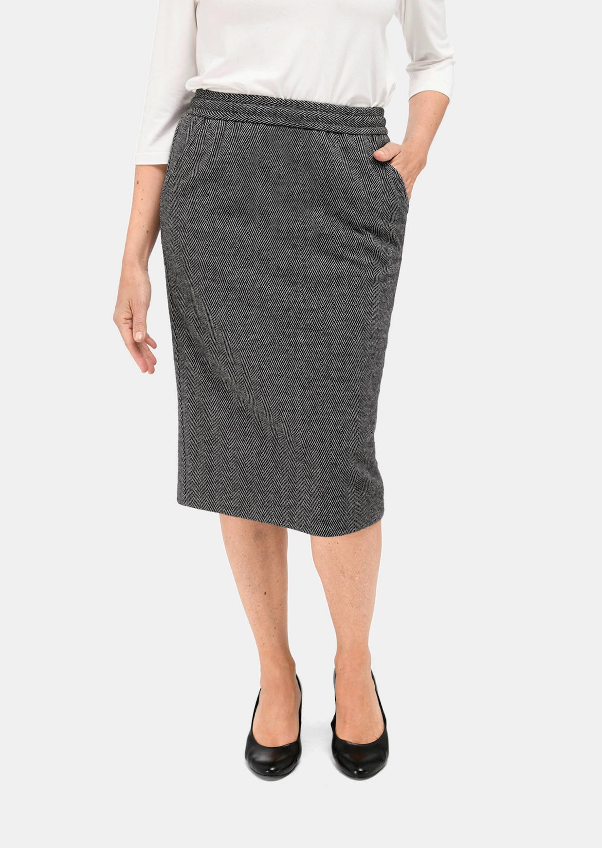 Mooi te combineren rok met elastische tailleband