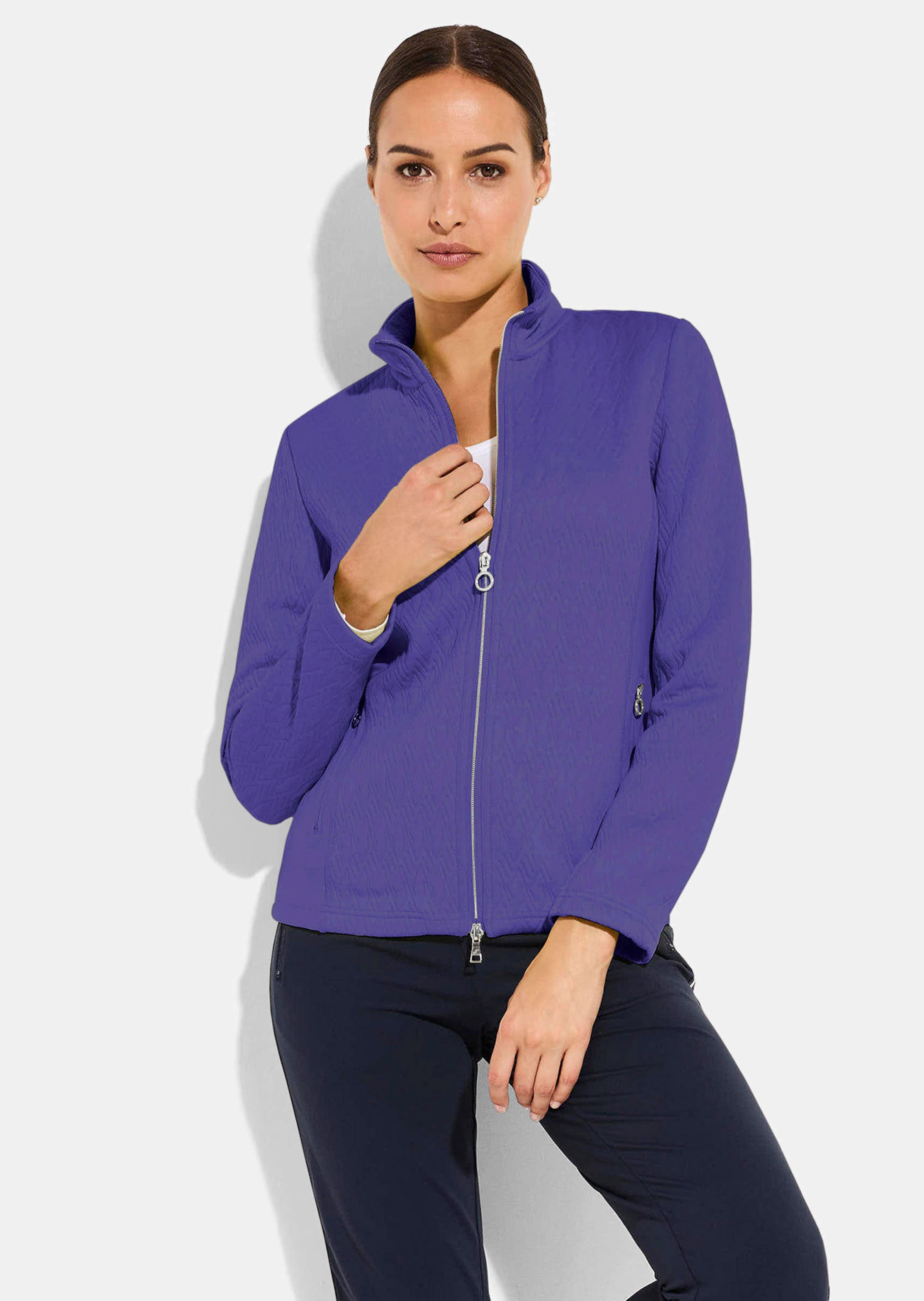 Freizeitjacke mit Reißverschlusstaschen