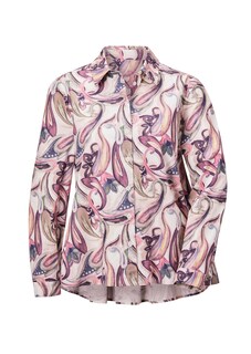 Weite Hemdkragenbluse mit Paisley Muster thumbnail 6