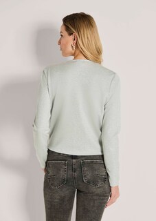 Glanzvolles Shirt im Wickel-Look thumbnail 4
