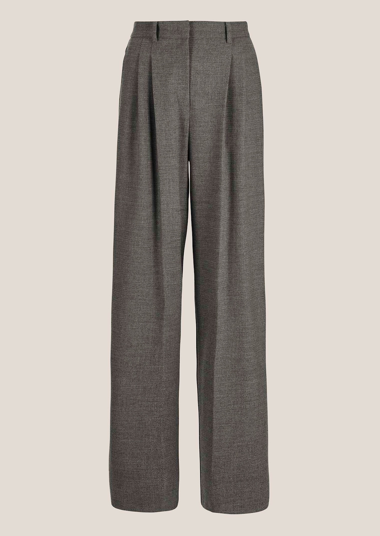 Weite Bundfaltenhose mit Bügelfalten