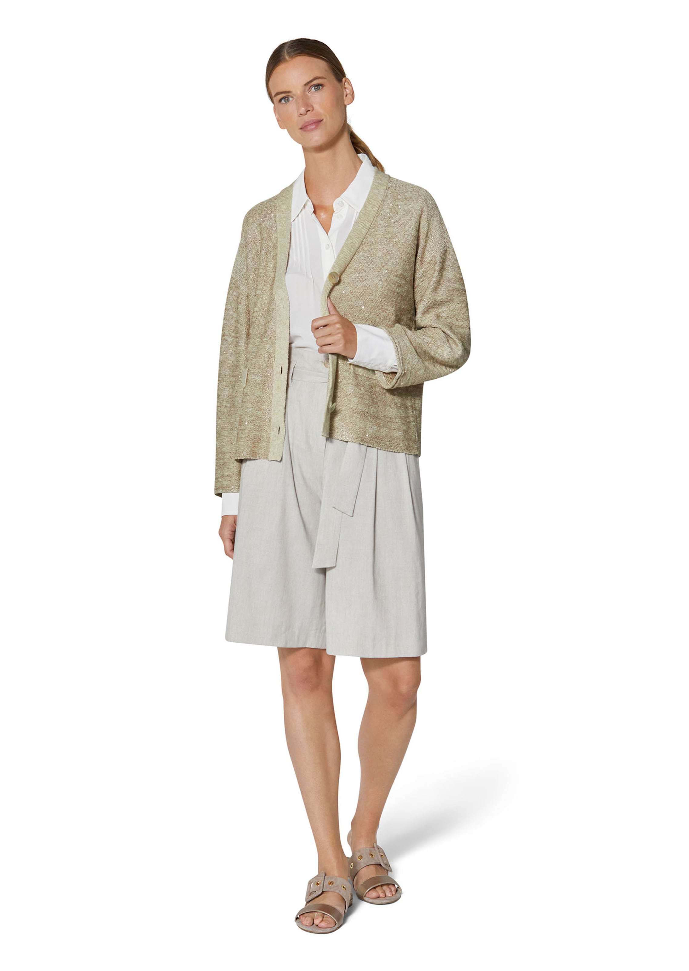 Strickjacke mit Pailletten