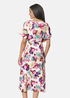 Nachtkleid mit Spitze und Blütenprint thumbnail 4
