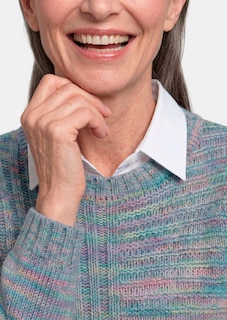 Pflegeleichter Strickpullover in Melange-Optik thumbnail 5