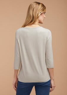 Soepel blouseshirt met glanzende paisley-print thumbnail 3