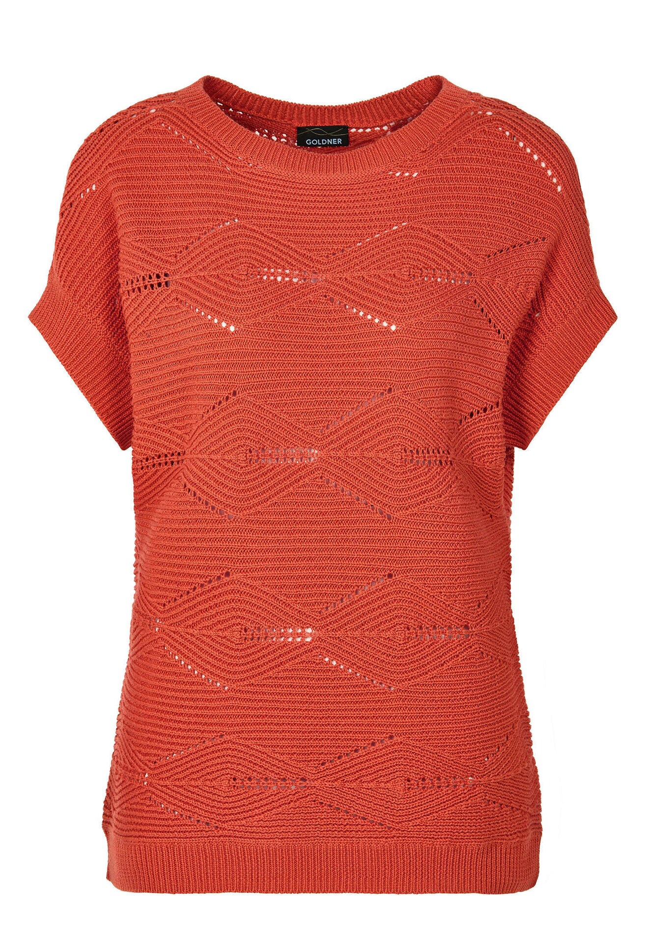 Tricot pullover met ruitmotief
