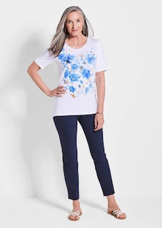 Printshirt mit floralem Druck thumbnail 2