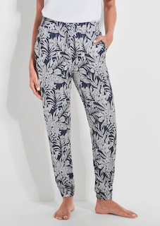 Comfortable joggers with a leaf print thumbnail 2
