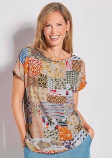 Druckbluse im Patch-Print thumbnail 7