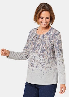 Schönes Druckshirt mit aufwendigem Ausschnitt thumbnail 1