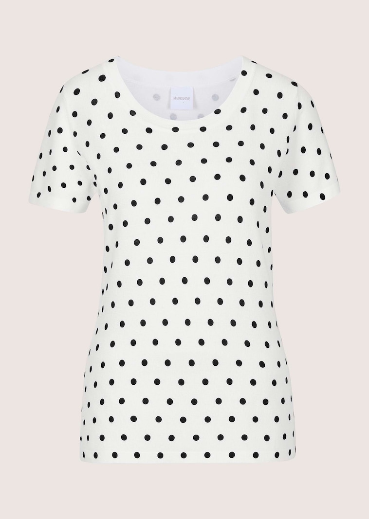 Kurzarm-Pullover mit Pünktchenprint