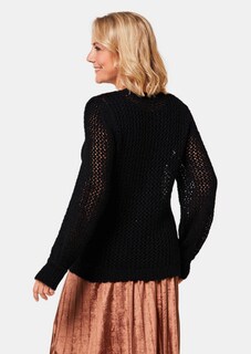 Elegante pullover in netlook met pailletten thumbnail 3