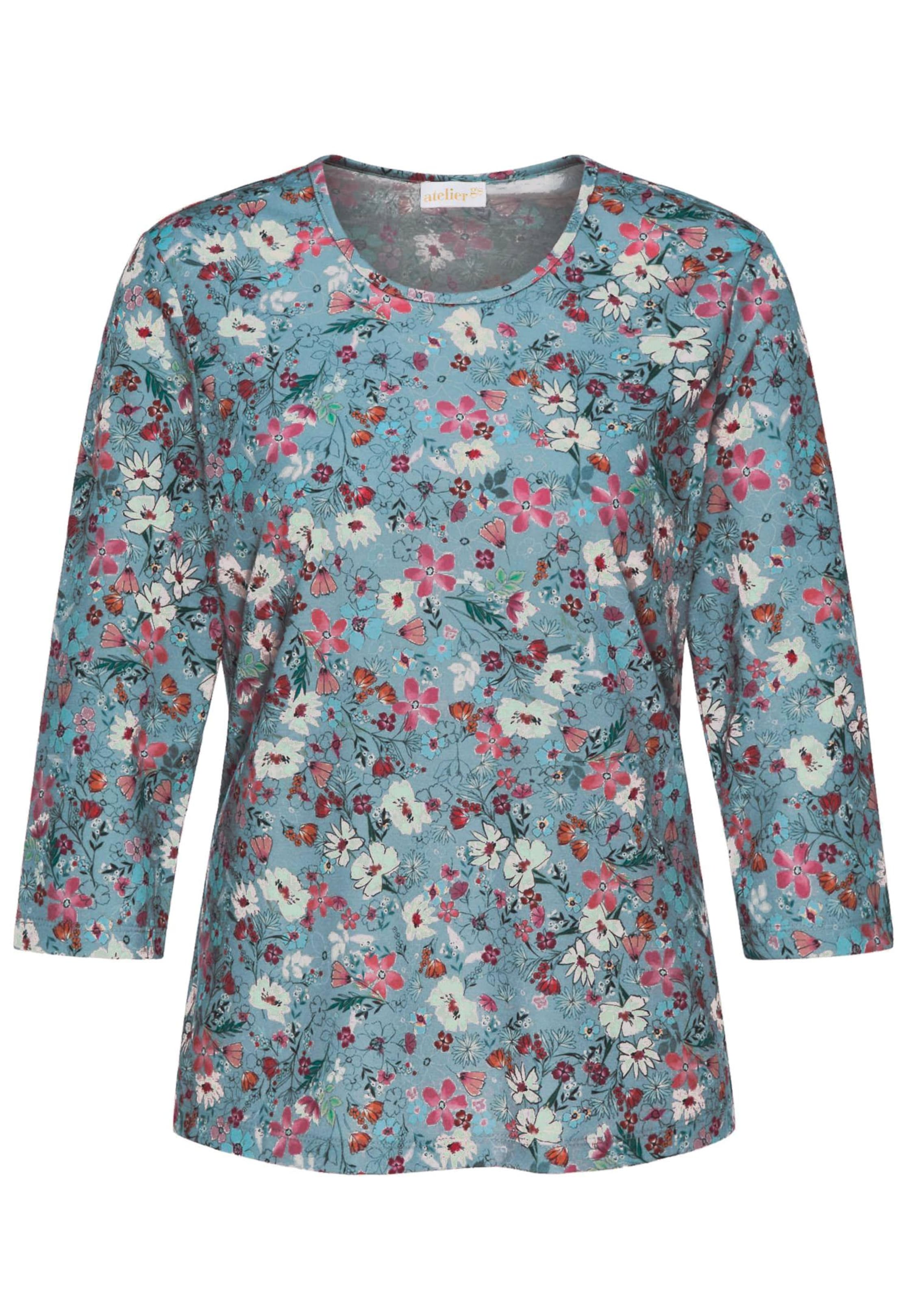 Raffiniertes Druckshirt mit 3/4-Arm