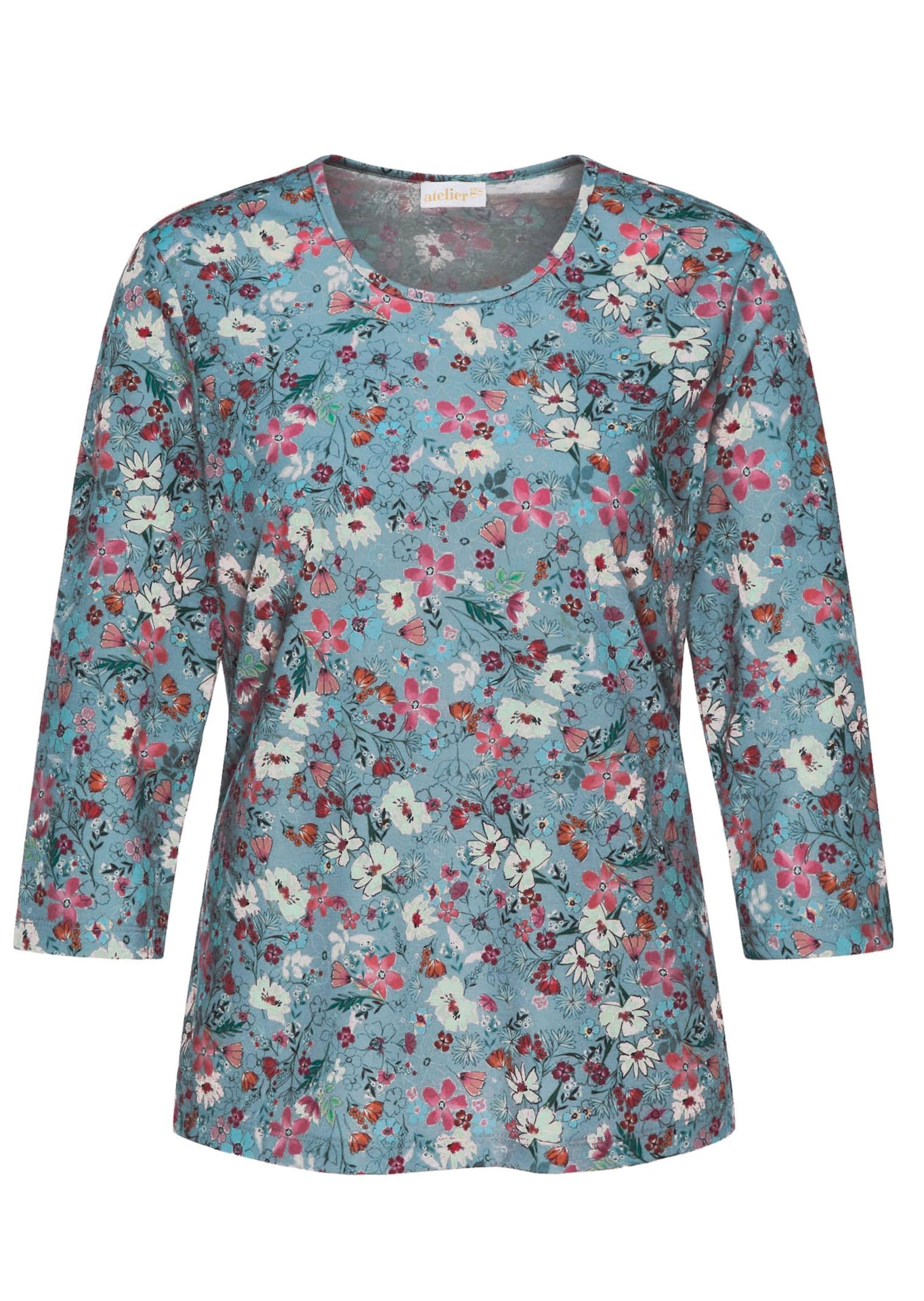Raffiniertes Druckshirt mit 3/4-Arm