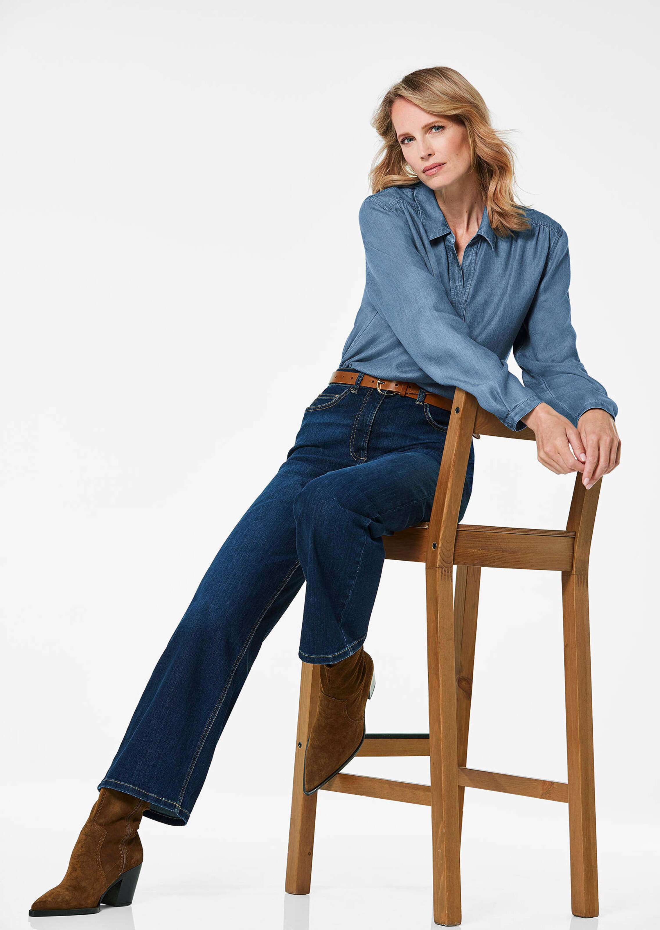 Denim blouse van Tencel thumbnail 4