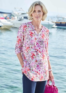 Bedruckte Longbluse thumbnail 9