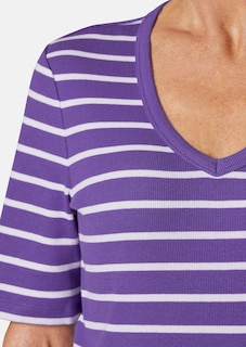 T-shirt rayé en douce maille interlock thumbnail 5