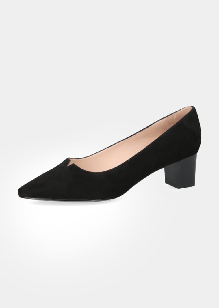 Pumps van echt suèdeleer