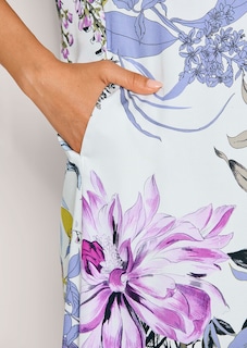 Robe à imprimé floral avec petit col montant thumbnail 6