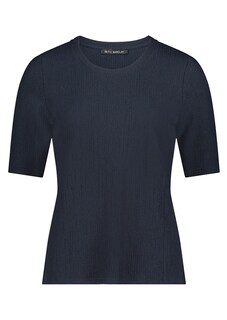 Basic shirt van gestructureerd stretchmateriaal thumbnail 6