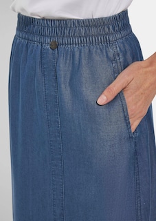 Jupe estivale légère, façon jean thumbnail 5