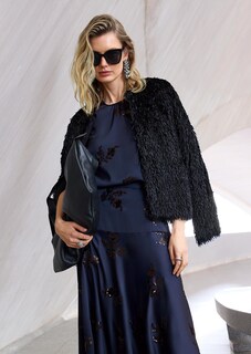 Glamouröse Shirtjacke in Feder-Optik thumbnail 1