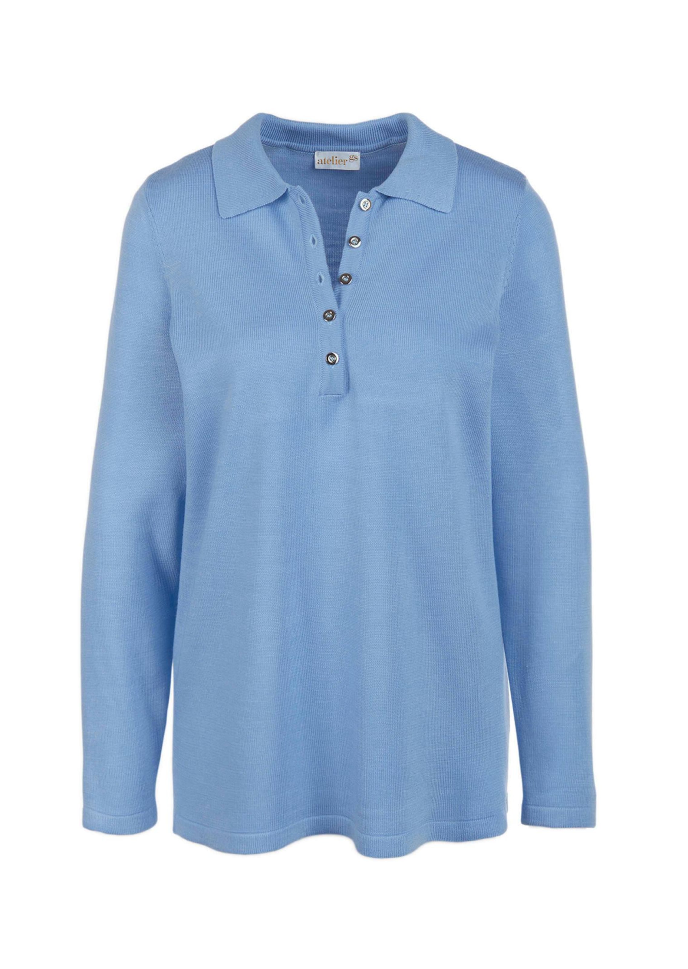 Pull sobre avec col polo