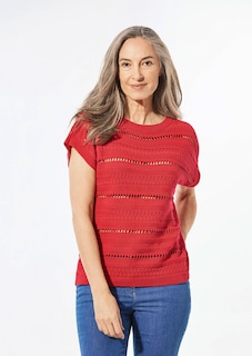 Tricot topje met boothals thumbnail 1