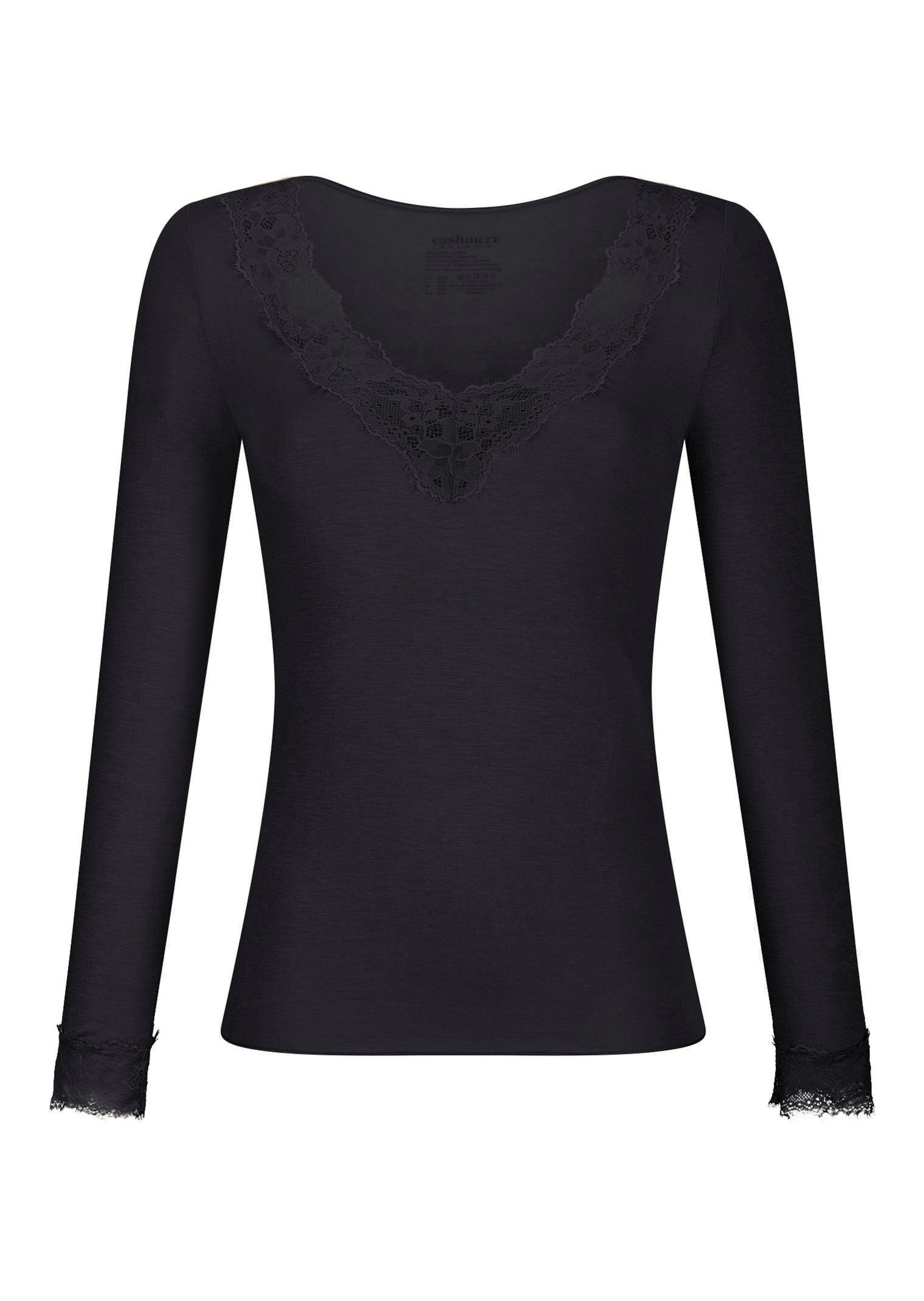 Langarmshirt mit Spitze