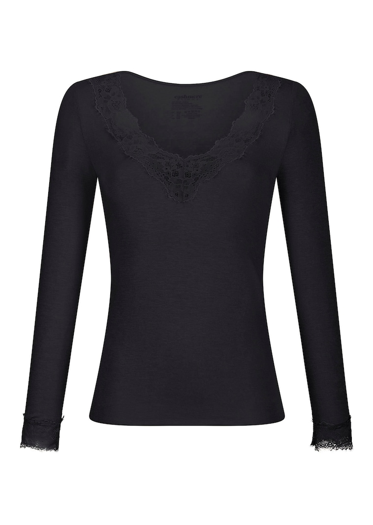 T-shirt Ă manches longues avec dentelle