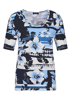 T-shirt en jersey avec motif floral thumbnail 4