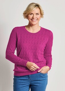 Pull en tricot avec motif torsadé en zigzag thumbnail 7