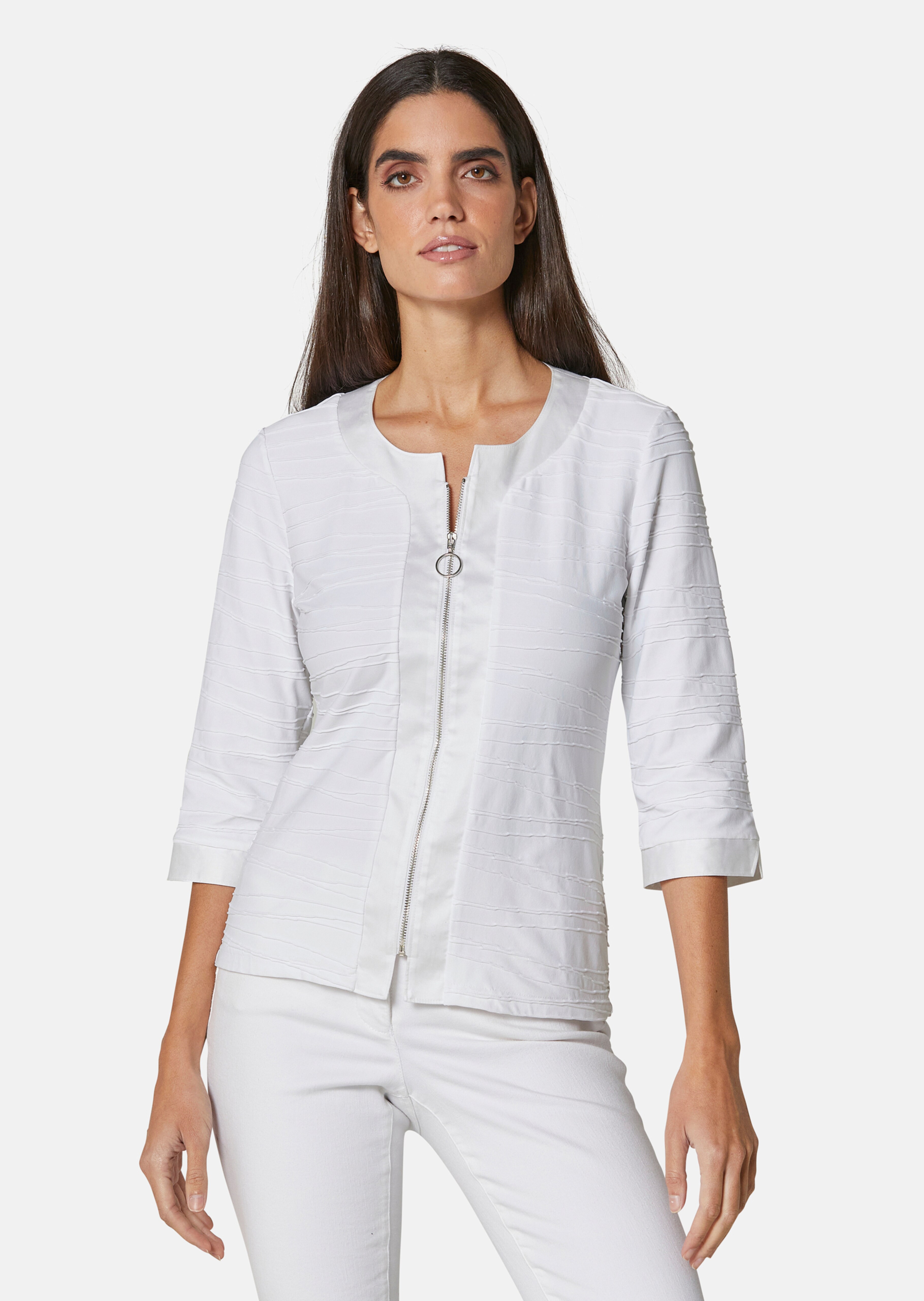 Shirtjacke mit Struktur