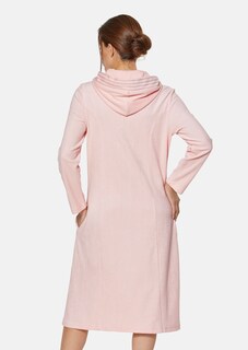 Dressing gown with hood and decorative stitching thumbnail 4