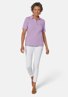 Comfortabel poloshirt met stretch thumbnail 2